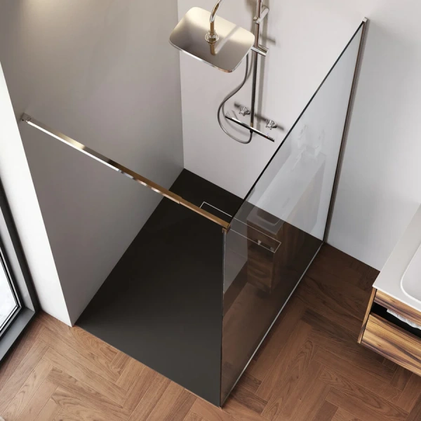 Душевая перегородка Am.Pm Func 110 см профиль хром, в наличии - фото 6