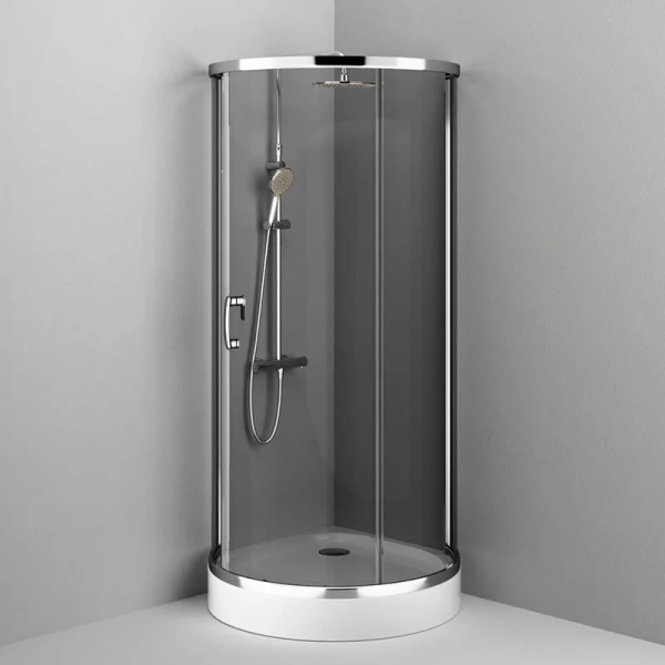 Душевой уголок Am.Pm Like 95x95 см стекло тонированное, раздвижные - фото 6