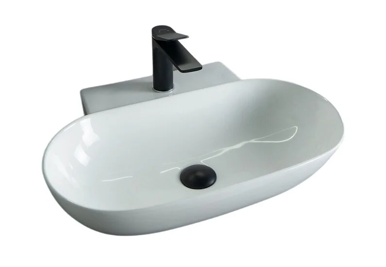 Раковина GID Lago N9234 56 см белая - фото 1