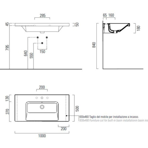 Раковина GSI Norm 8623 - фото 2