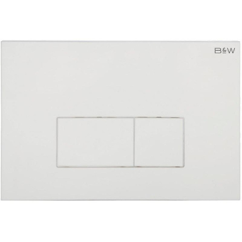 Клавиша смыва Black&White Universe белая - фото 1