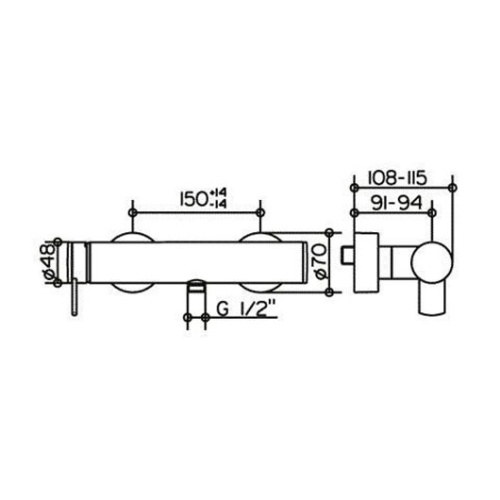 Смеситель для душа Keuco Plan 54924 - фото 2