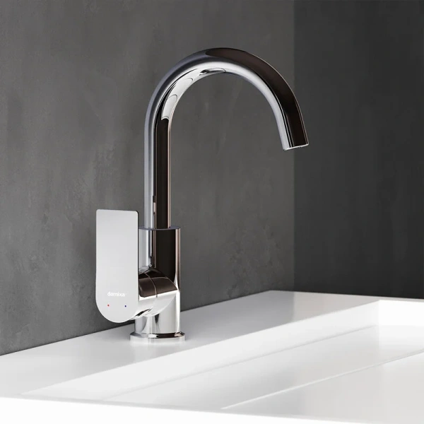 Смеситель для раковины Damixa Apollo 470220 с поворотным изливом - фото 3