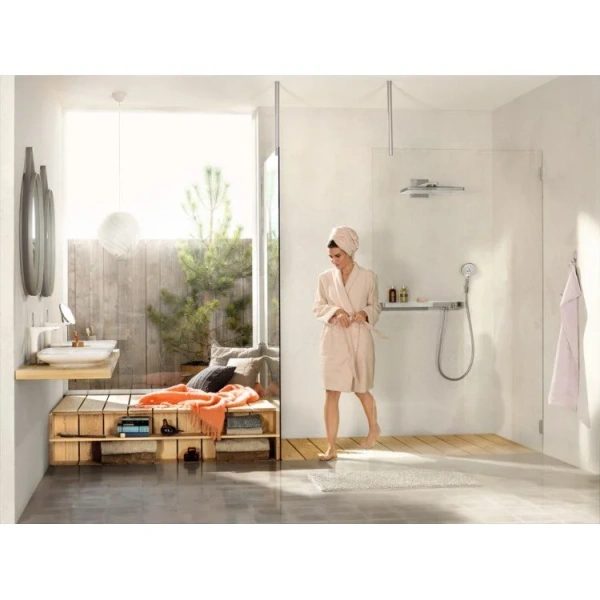 Верхний душ Hansgrohe Rainmaker Select 24003 с держателем - фото 3