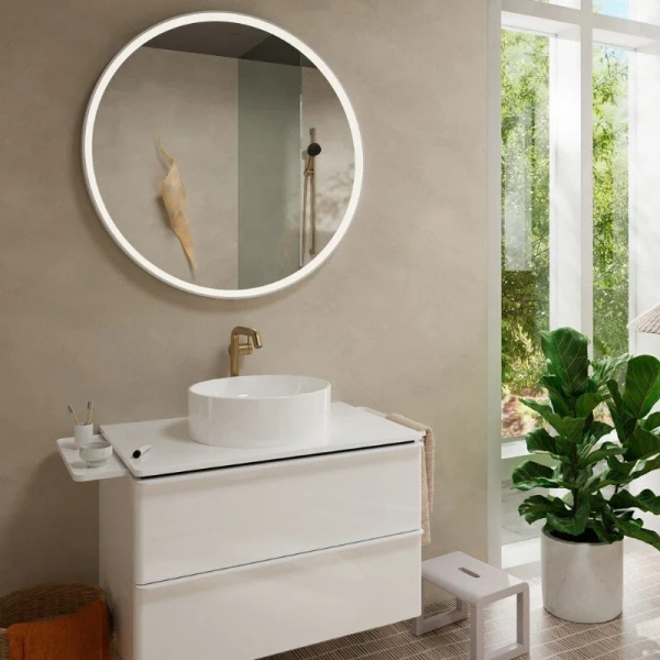Смеситель для раковины Hansgrohe Tecturis S шлифованная бронза - фото 3