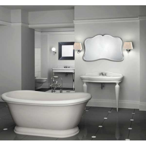 Консоль со столешницей, смеситель на 1 отверстие, цвет белый, ножки керамические, цвет белый, Devon&Devon Serenade index_2 - фото 5