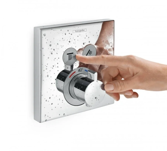 Смеситель для душа Hansgrohe ShowerSelect на 2 потребителя, белая - фото 2