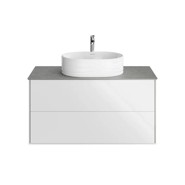 Тумба под раковину подвесная Kerama Marazzi Plaza Modern 100 см белая - фото 1