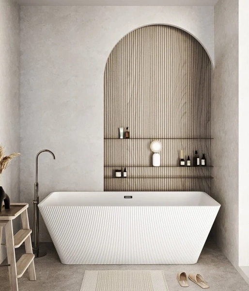 Ванна акриловая Grossman Cristal, GR-2022M, 170 x 75 см, отдельностоящая, белая матовая, без гидромассажа - фото 6