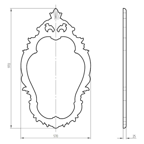 Схема, в бронзовой раме - фото 6