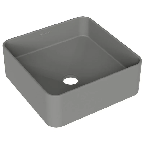 Раковина Aqueduto ESPIRAL 37 см серая матовая - фото 1