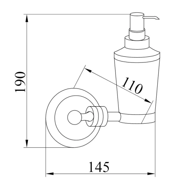 Дозатор для мыла Boheme Hermitage золото, классические, ретро, декорированные - фото 2