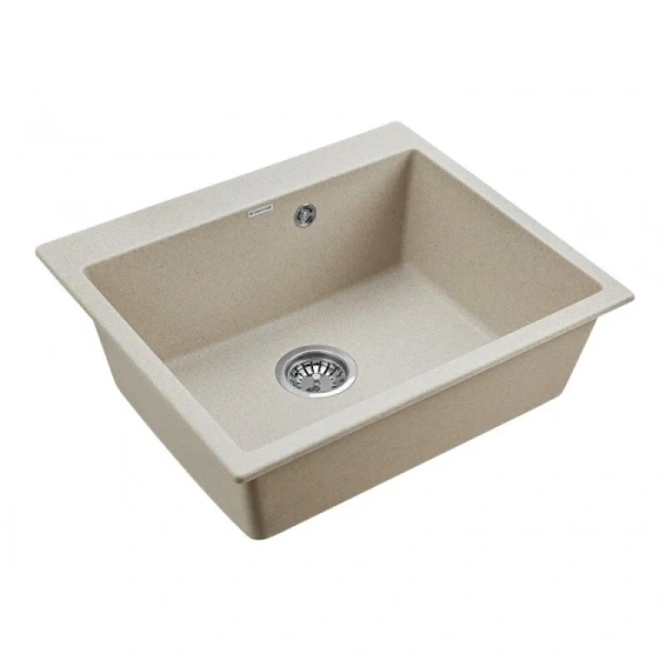 Мойка для кухни Paulmark Kante 60 см бежевая, кварц - фото 3