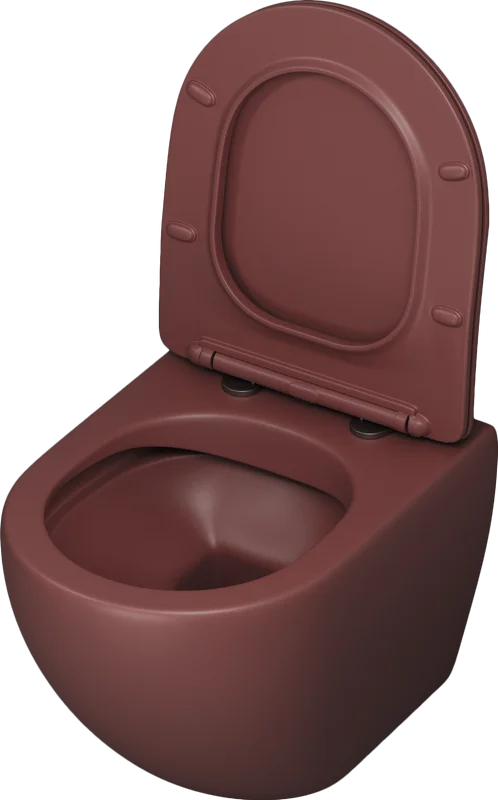 Унитаз подвесной Grossman Color бордовый матовый, по запросу - фото 9
