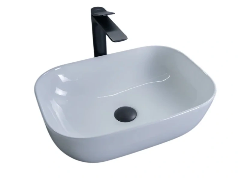 Раковина GID Geometrico D1333 46 см белая - фото 1