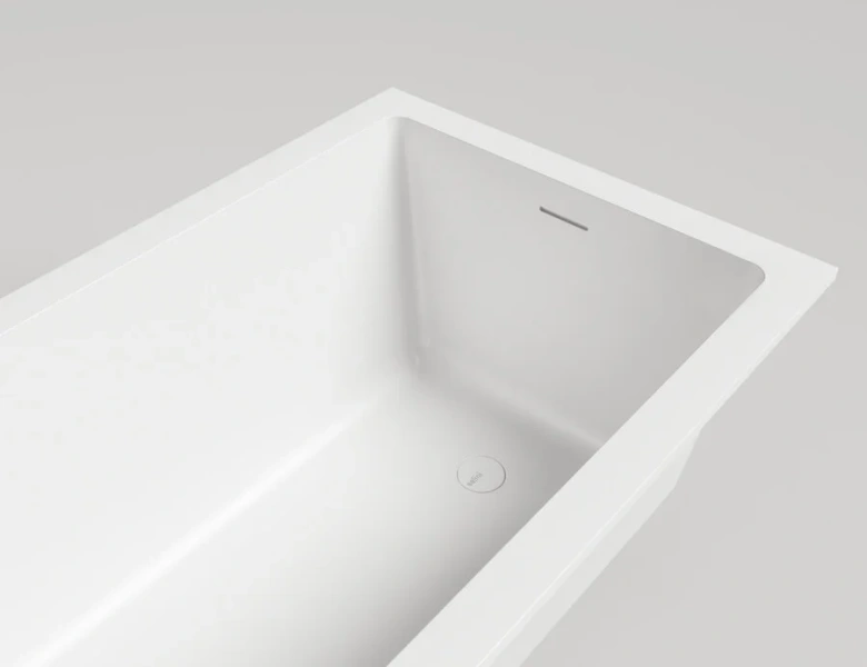 Ванна из искусственного камня Salini Cascata Kit 170x75 см встраиваемая, белый глянцевый, без гидромассажа, большие - фото 6