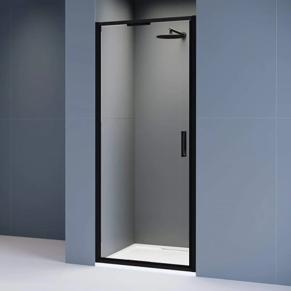 Душевая дверь в нишу RGW Stilvoll SV-05B 100 см профиль черный стекло прозрачное - фото 1