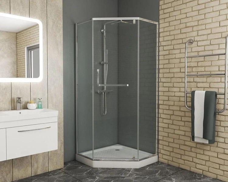 Душевой уголок Grossman Pragma PR-90 90х90 см многоугольный - фото 2