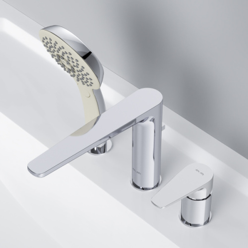 Смеситель для ванны AM.PM Inspire трехсекционный хром  - фото 3