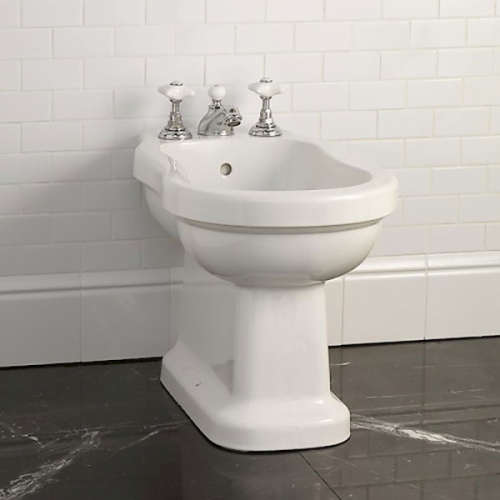 Биде напольное Devon & Devon Blues смеситель на 3 отверстия - фото 2