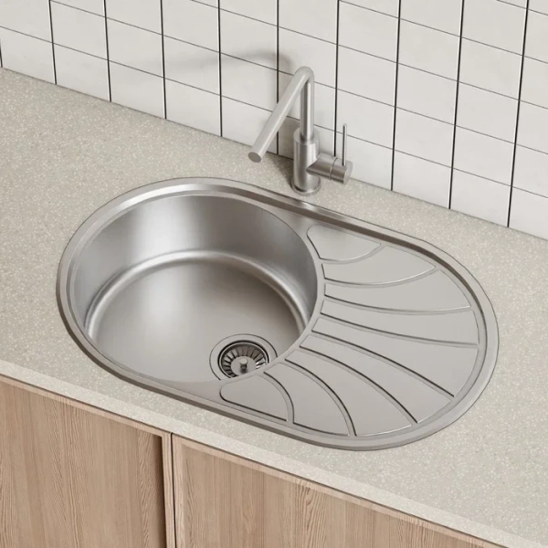 Мойка для кухни IDDIS Suno 77 см сатин - фото 2