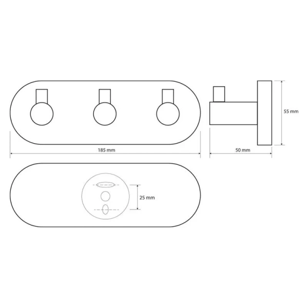 Крючок для ванной Bemeta Omega хром - фото 2