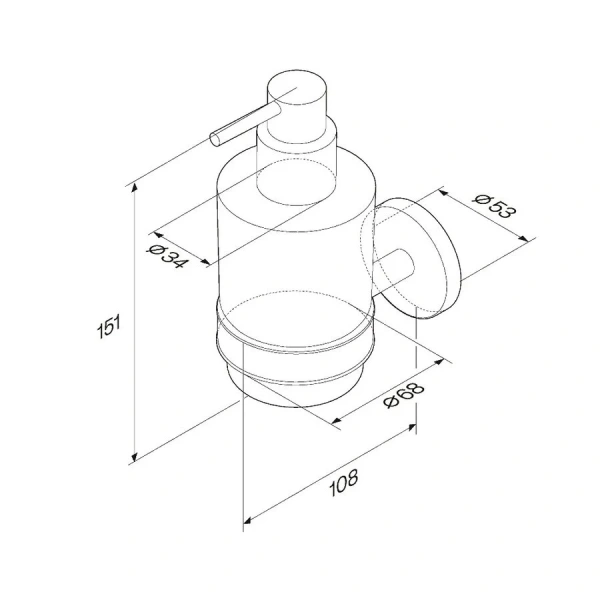 Дозатор для мыла Am.Pm X-Joy хром - фото 2