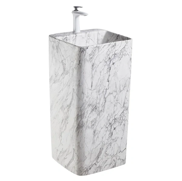 Раковина напольная SantiLine 42 см черная - фото 3