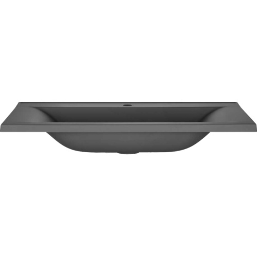 Раковина мебельная Vincea 90 см из кварцевого камня, серая матовая, нет в наличии - фото 2