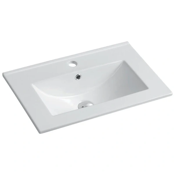 Тумба под раковину подвесная Vincea Mia Slim 60 см дерево темное - фото 4