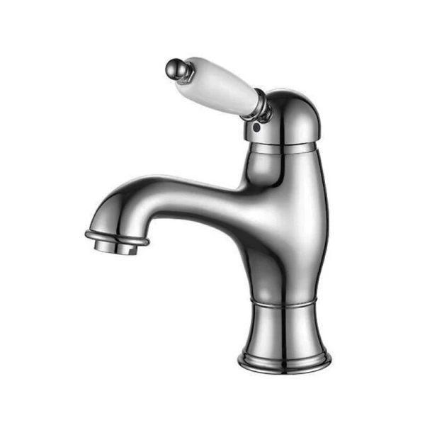Смеситель для раковины Caprigo Adria-Uno 02-520-crm, с донным клапаном, хром (УК043088) - фото 1