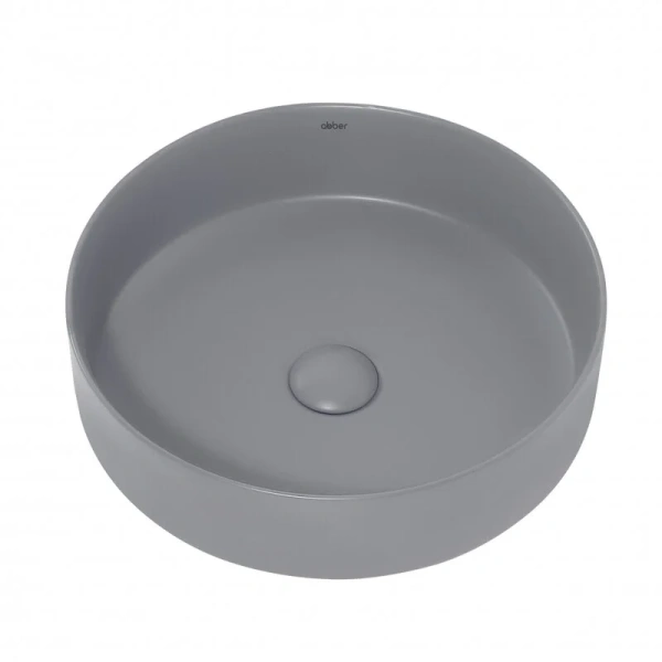 Раковина Abber Bequem 40 см серая матовая, накладные (на столешницу), пристенные - фото 3