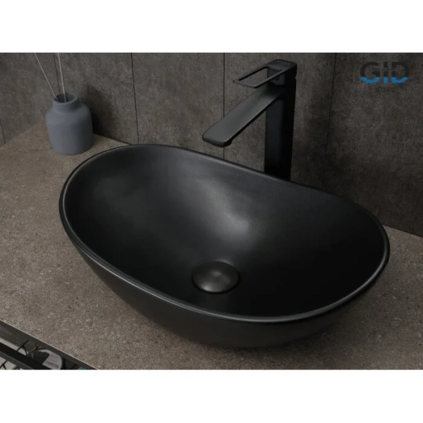 Раковина GID Lago Bm9133 48 см черная - фото 4