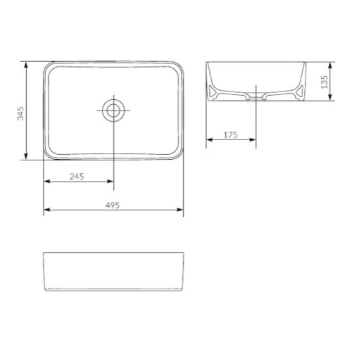 Раковина Style Line Crea 50 см белая - фото 4