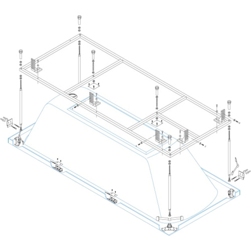 Каркас для акриловой ванны Cezares металлический, в наличии - фото 2
