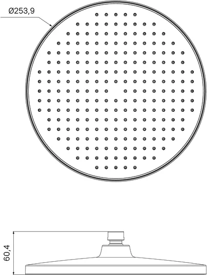 Верхний душ IDDIS Esper хром/белый index_1 - фото 6