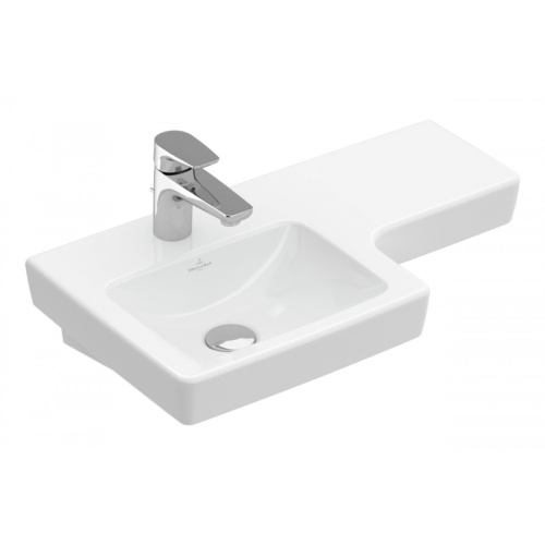 Раковина Villeroy & Boch Subway 2.0 63 см левая, цвет альпийский белый - фото 1