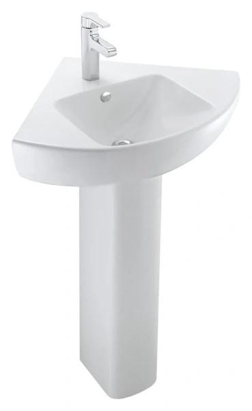 Раковина Jacob Delafon Odeon Up 70 см угловая, подвесные, на полупьедестал, на пьедестал, угловые - фото 3