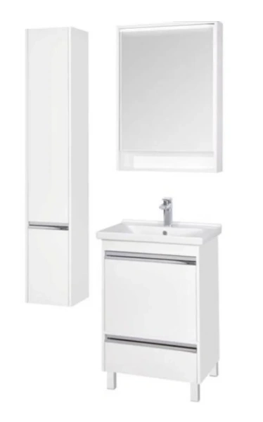 Шкаф-пенал подвесной Акватон Капри 30 см белый глянец, правый, 30 см - фото 3