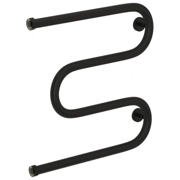 Полотенцесушитель водяной Сунержа М-образный 50х50 см черный матовый - фото 1