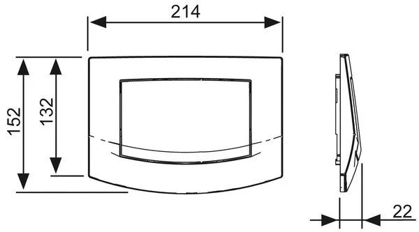Клавиша смыва антибактериальная, цвет белый, Tece TECEambia 9240140 index_1 - фото 3