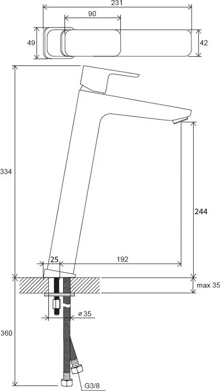 Смеситель для раковины Ravak 10° Free TD F 015.00 X070130 - фото 2