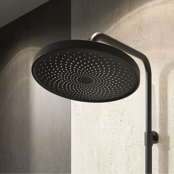 Душевая стойка IDDIS SpaHome черный матовый, с тропическим душем - фото 4