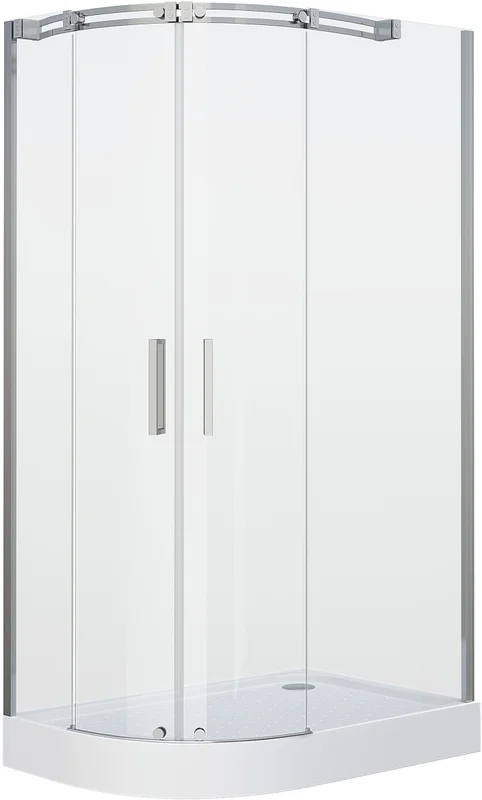 Душевой уголок Grossman Galaxy 110x80 см стекло прозрачное, хром - фото 4