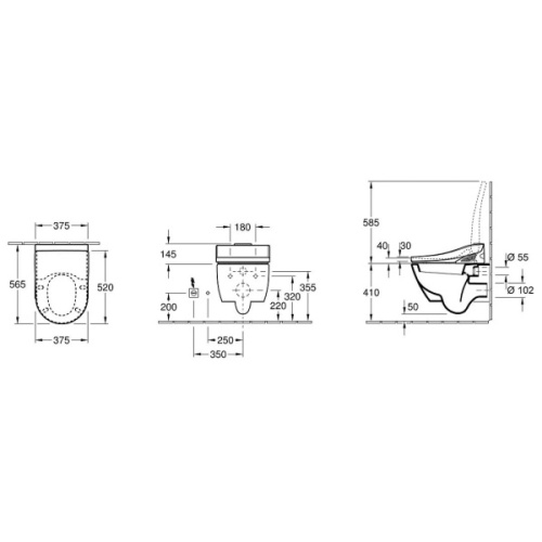 Унитаз подвесной Villeroy & Boch Subway 2.0 пергамон с покрытием CeramicPlus - фото 2