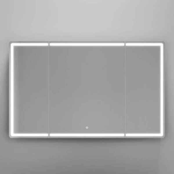 Зеркальный шкаф с подсветкой Sancos Mirror 120 см дуб галифакс, сенсорное - фото 6