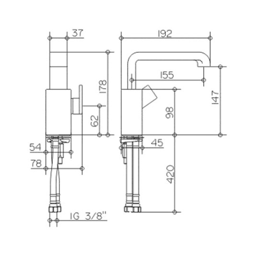 Смеситель для раковины Keuco Edition 300 53004 - фото 2