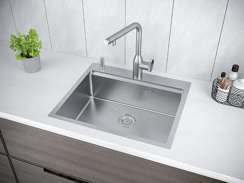 Мойка для кухни Paulmark Brim-Pro PM705951 59 см прямоугольная, 60 см - фото 5