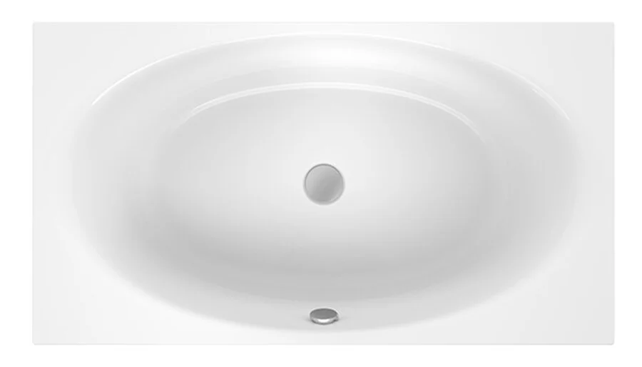 Ванна стальная Bette Eve Glasur Plus 180 x 100 x 45 см, с шумоизоляцией, для удлиненного слива-перелива, 6042-000 PLUS - фото 1