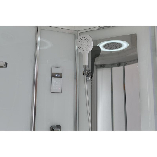 Душевая кабина Black&White Galaxy G5507 120x80 см левосторонняя, с раздвижными дверьми - фото 6